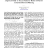 Empirical Study of Social Features' Roles in Buyers' Complex Decision Making
