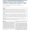 Enabling multi-level relevance feedback on pubmed by integrating rank learning into DBMS