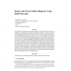 End-to-end service failure diagnosis using belief networks