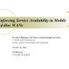 Enforcing service availability in mobile ad-hoc WANs