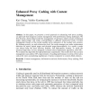 Enhanced Proxy Caching with Content Management