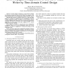 Error propagation suppression in Self-servo Track Writer by time-domain control design