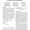 Estimating the confidence of conditional functional dependencies