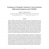 Estimation of boundary properties using stochastic differential equations