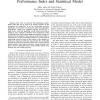 Evaluating Mobile Ad Hoc Networks: A Performance Index and Statistical Model