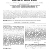 Evaluation for diaphragm's deflection for touch mode MEMS pressure sensors