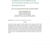 Evaluation of QoS Metrics in Ad Hoc Networks with the use of Secure Routing Protocols