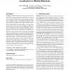 Exploiting temporal stability and low-rank structure for localization in mobile networks
