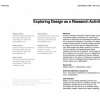 Exploring design as a research activity