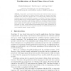 Exploring Model-Based Development for the Verification of Real-Time Java Code