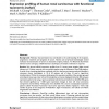 Expression profiling of human renal carcinomas with functional taxonomic analysis