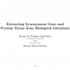 Extracting synonymous gene and protein terms from biological literature