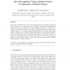 Face recognition using optimal linear components of range images