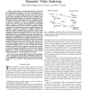 Factor graph framework for semantic video indexing