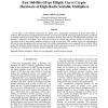 Fast 160-Bits GF (P) Elliptic Curve Crypto Hardware of High-Radix Scalable Multipliers