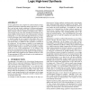 Fast and accurate estimation of floorplans in logic/high-level synthesis