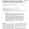 Fast estimation of the difference between two PAM/JTT evolutionary distances in triplets of homologous sequences