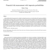 Financial risk measurement with imprecise probabilities