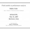 Fluid Models in Performance Analysis