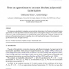 From an approximate to an exact absolute polynomial factorization