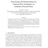Generating all permutations by context-free grammars in Greibach normal form