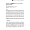 Generation Supply Bidding in Perfectly Competitive Electricity Markets