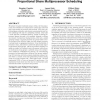 Grouped distributed queues: distributed queue, proportional share multiprocessor scheduling