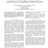 Hardware-based support vector machine classification in logarithmic number systems