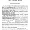 Hardware implementation for scalable lookahead Regular Expression detection