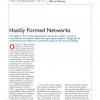 Hastily formed networks