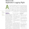 How to Do Application Logging Right