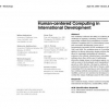 Human-centered computing in international development