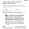 Identification of biomarkers for genotyping Aspergilli using non-linear methods for clustering and classification
