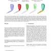 Identifying flat and tubular regions of a shape by unstable manifolds