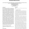 Impact of transient CSMA/CA access delays on active bandwidth measurements