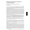 Implementing public-key infrastructure for sensor networks