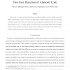 Improved interference cancellation scheme for two-user detection of alamouti code