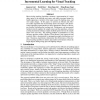 Incremental Learning for Visual Tracking
