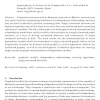 Independency relationships and learning algorithms for singly connected networks