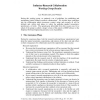 Industry-Research Collaboration Working Group Results 
