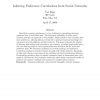 Inferring preference correlations from social networks