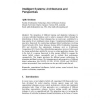 Intelligent Systems: Architectures and Perspectives