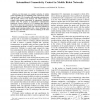 Intermittent connectivity control in mobile robot networks