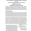 Introduction to the Special Series