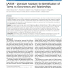 LAITOR - Literature Assistant for Identification of Terms co-Occurrences and Relationships