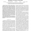 Landmark Selection and Greedy Landmark-Descent Routing for Sensor Networks