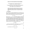 Lattice ICA for the separation of speech signals