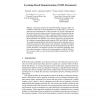 Learning-based summarisation of XML documents