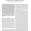 Least squares estimation of 2-D sinusoids in colored noise: Asymptotic analysis