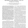Local Access to Sparse and Large Global Information in P2P Networks: A Case for Compressive Sensing
